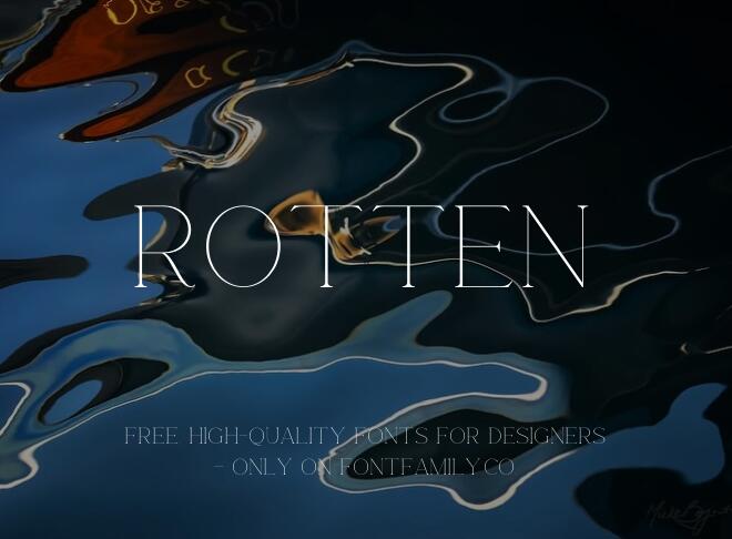 Rotten Font