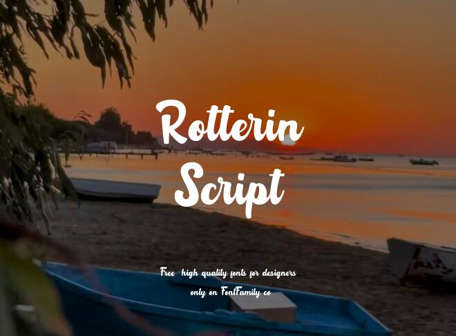 Rotterin Script Font