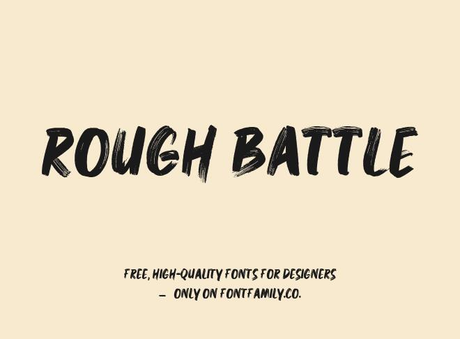 Rough Battle Font