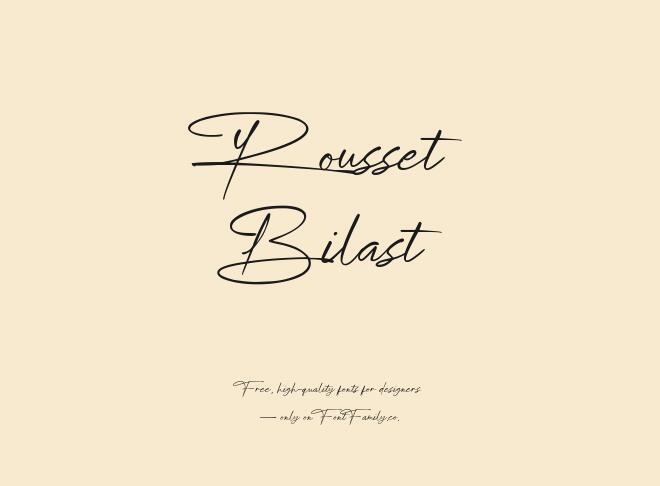 Rousset Bilast Font