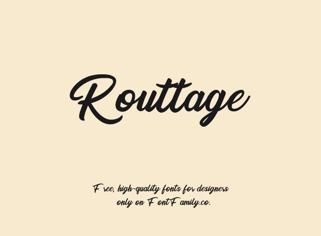 Routtage Font