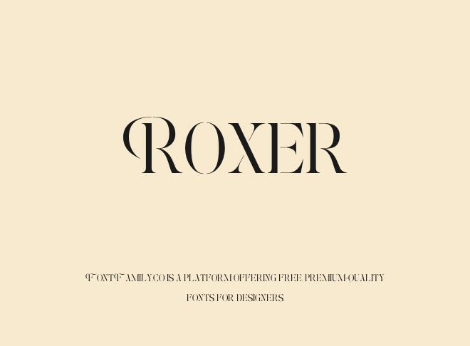 Roxer Font