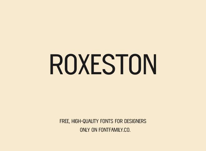 Roxeston Font
