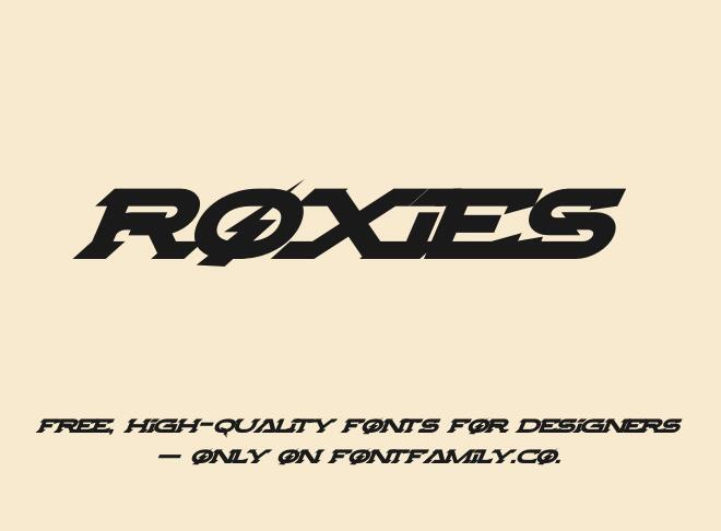 Roxies Font