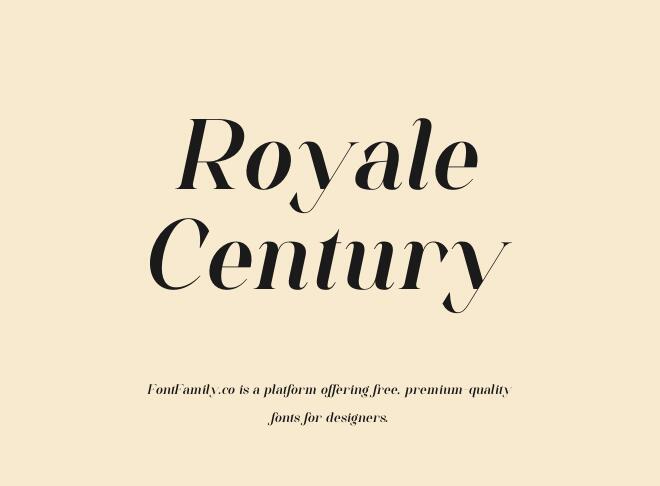 Royale Century Font
