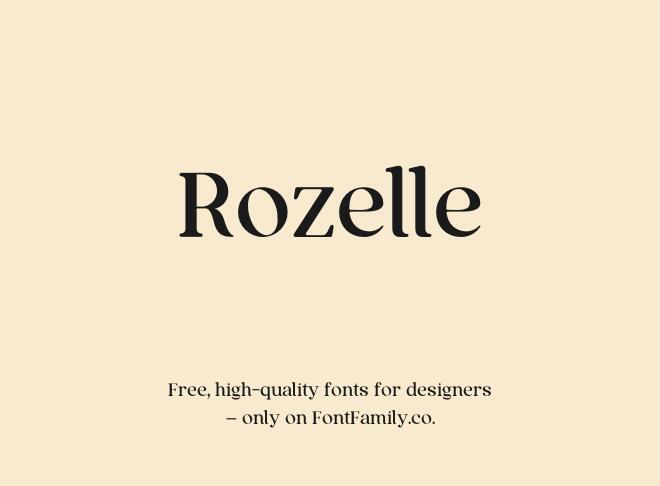 Rozelle Font