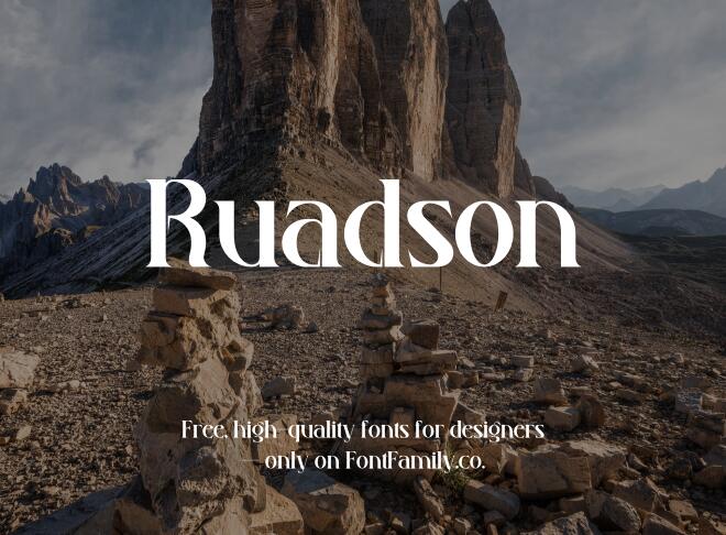 Ruadson Font