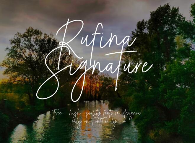 Rufina Signature Font