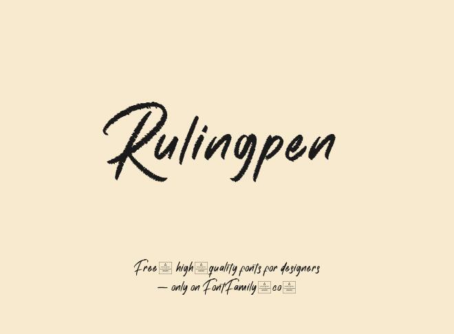 Rulingpen Font
