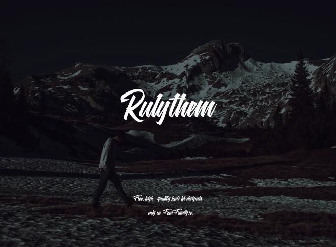 Rulythem Font