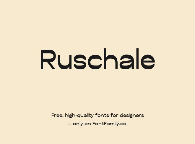 Ruschale Font