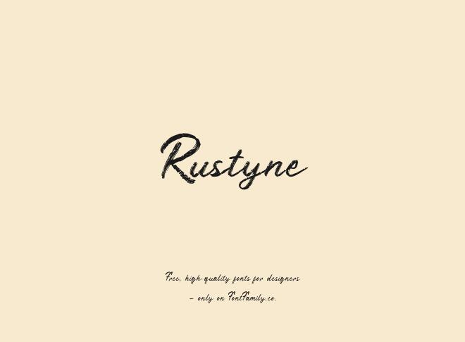 Rustyne Font
