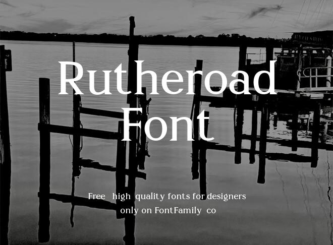 Rutheroad Font Free