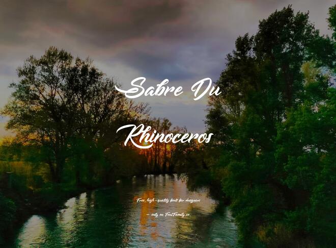 Sabre Du Rhinoceros Font