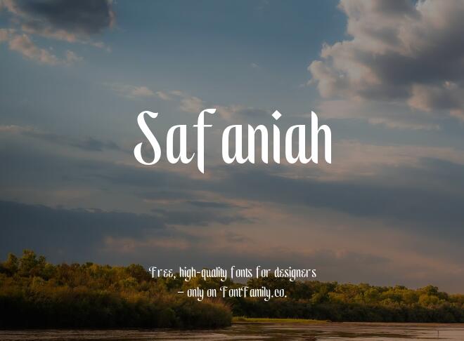 Safaniah Font