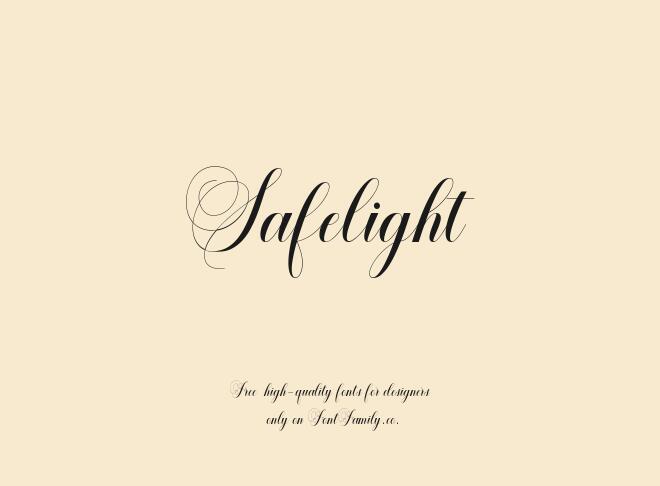Safelight Font