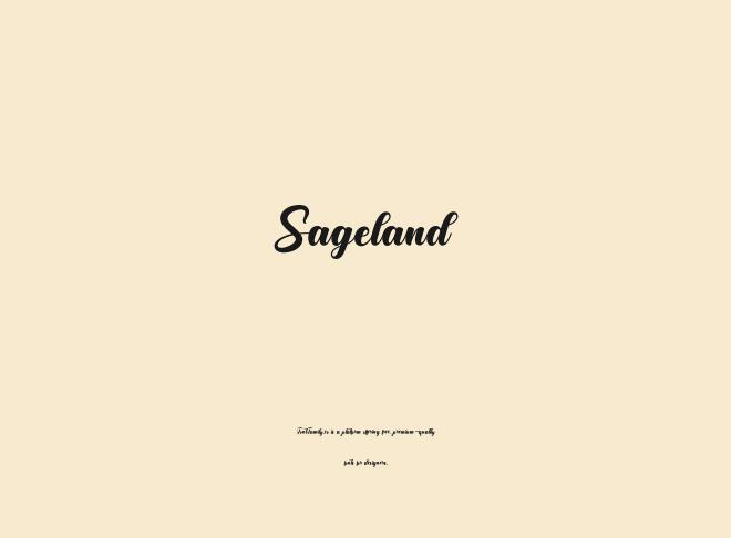 Sageland Font