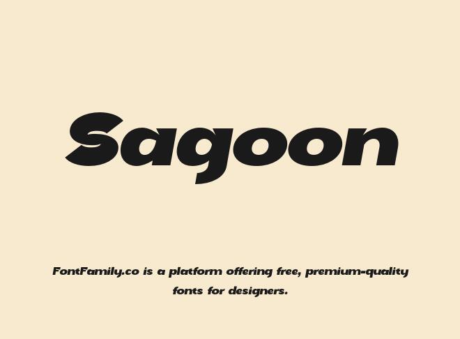 Sagoon Font