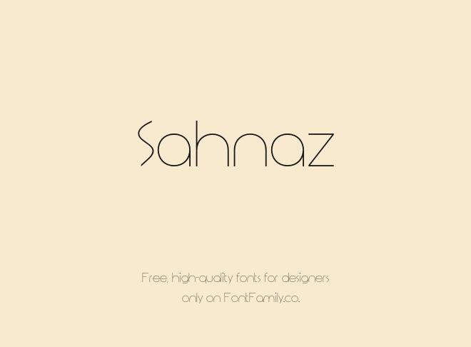 Sahnaz Font