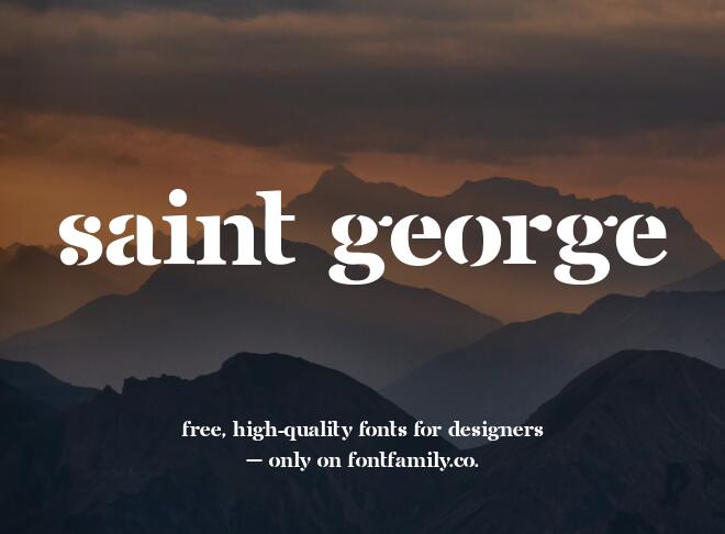 Saint George Font