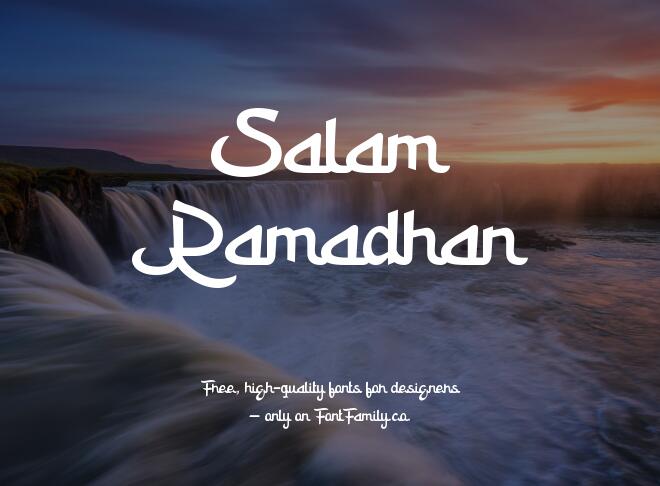 Salam Ramadhan Font