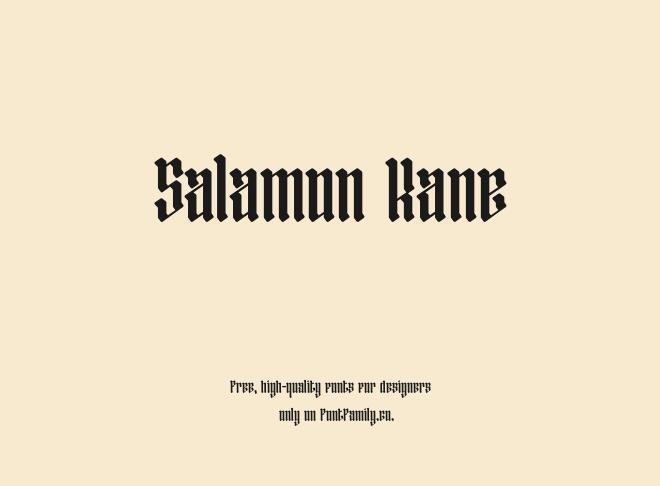 Salamon Kane Font