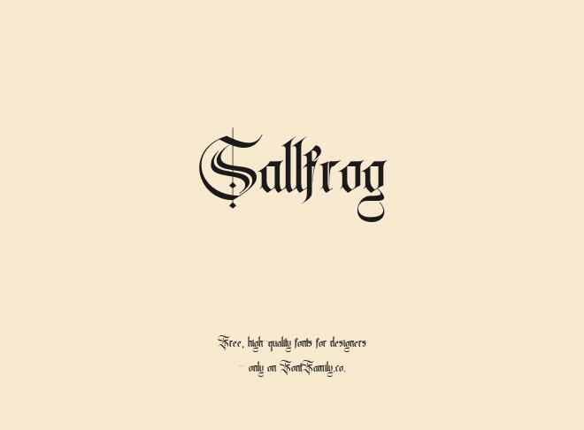 Sallfrog Font