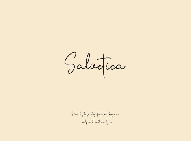 Salvetica Font