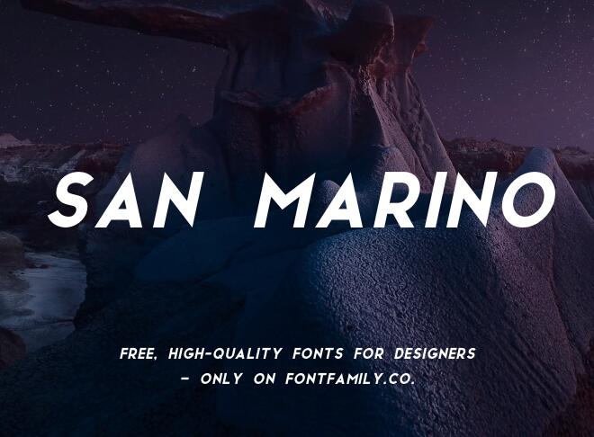 San Marino Font