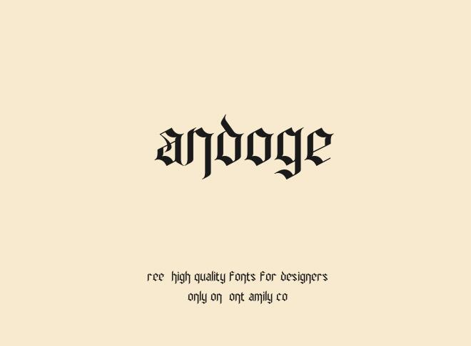 Sandoge Font