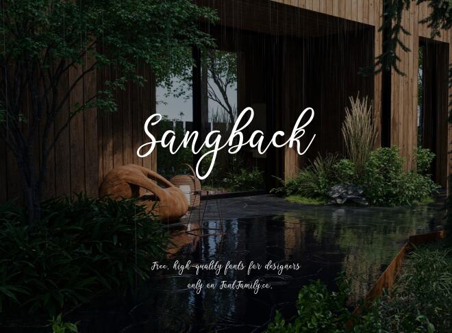 Sangback Font