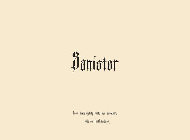 Sanister Font