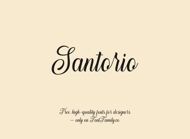 Santorio Font