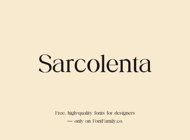 Sarcolenta Font