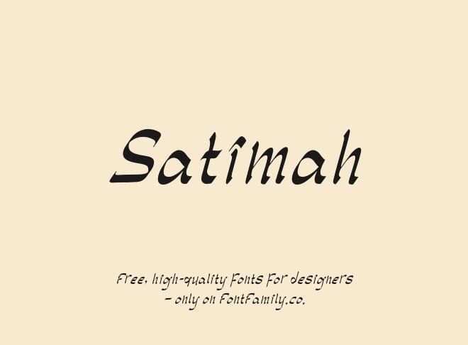 Satimah Font