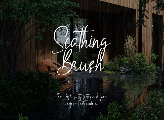 Scathing Brush Font
