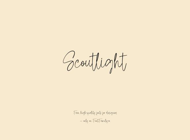 Scoutlight Font