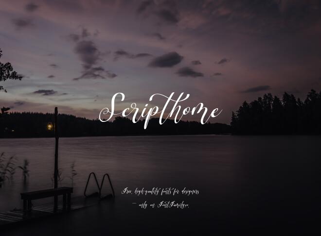 Scripthome Font