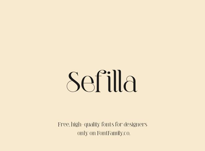 Sefilla Font