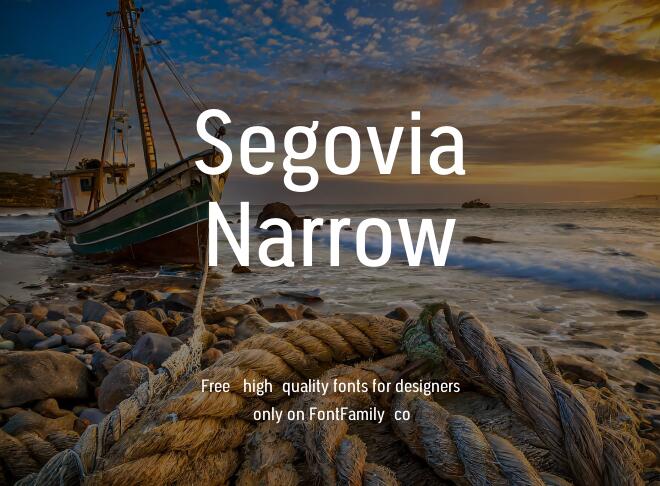 Segovia Narrow Font