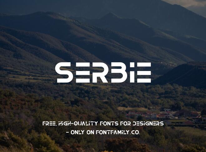 Serbie Font