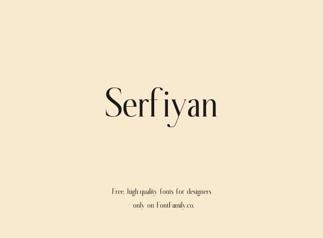 Serfiyan Font