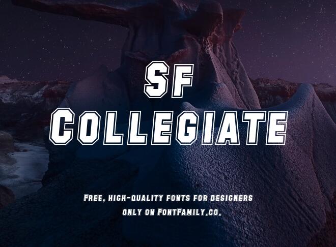 Sf Collegiate Font