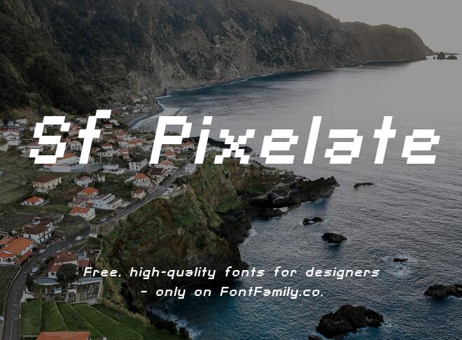 Sf Pixelate Font