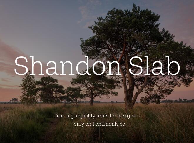 Shandon Slab Font