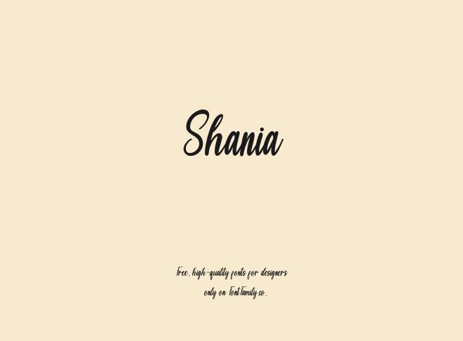 Shania Font