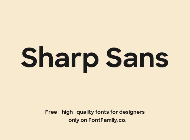 Sharp Sans Font