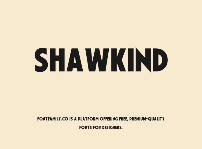 Shawkind Font