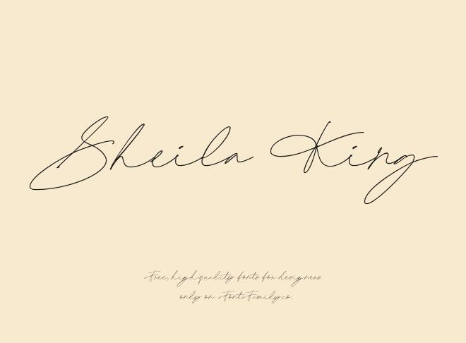Sheila King Font