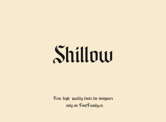 Shillow Font